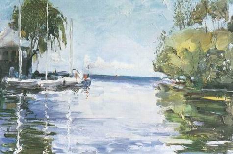 New York oil painting